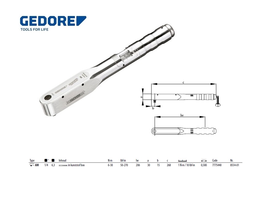 Momentsleutel DREMOMETER AML 1/4