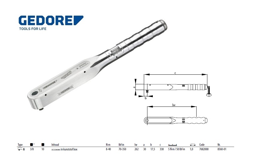 Momentsleutel DREMOMETER AML 1/4