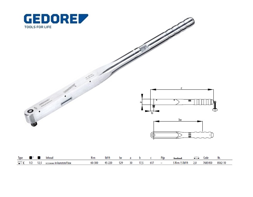 Momentsleutel DREMOMETER C 1/2