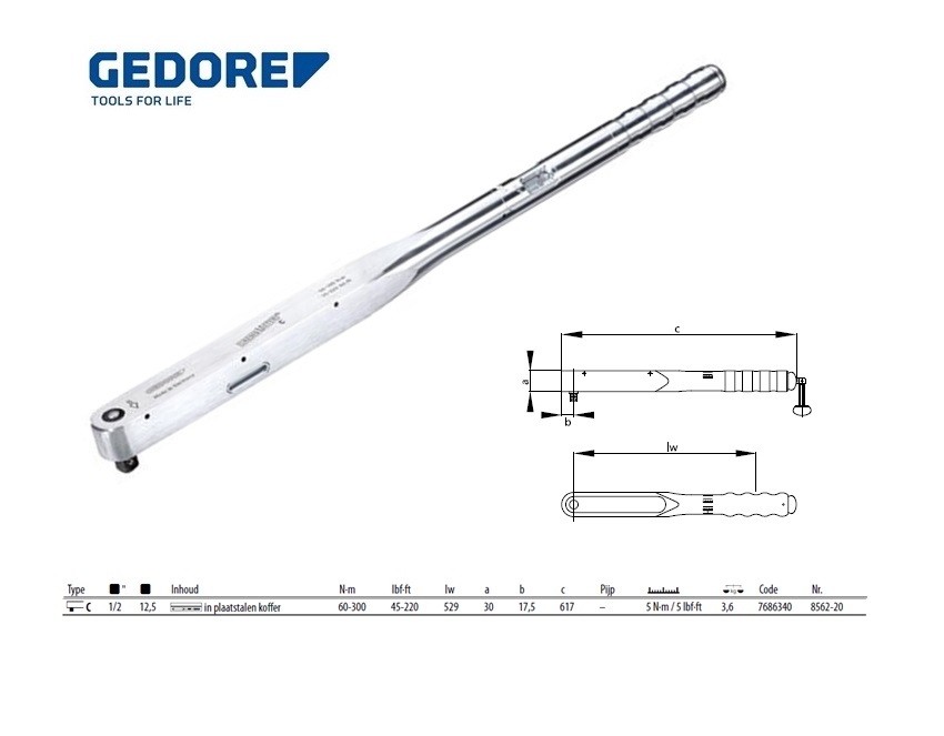 Momentsleutel DREMOMETER C 1/2