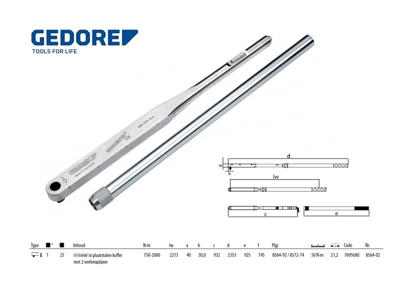 Momentsleutel DREMOMETER E 1