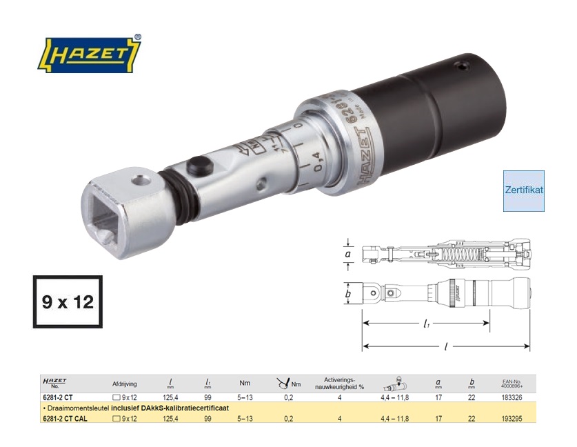 Momentsleutel 5-13Nm 9 x 12 6281-2CT | DKMTools - DKM Tools