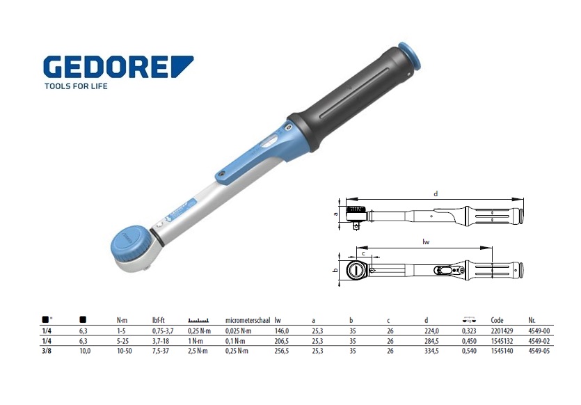 Momentsleutel TORCOFIX SE 9x12, 2-25 Nm | DKMTools - DKM Tools