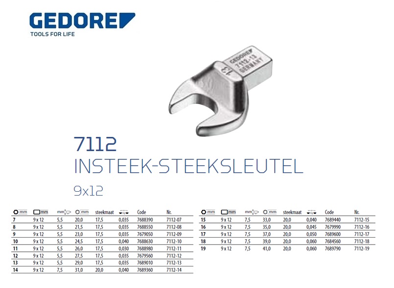 Insteek-steeksleutel SE 14x18, 21 mm | DKMTools - DKM Tools
