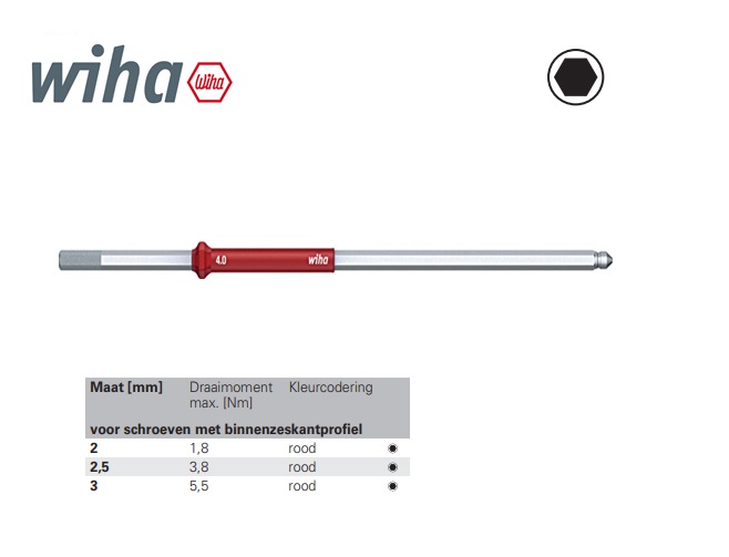 Wiha Wisselschacht binnenzeskantprofiel 2 x 175mm