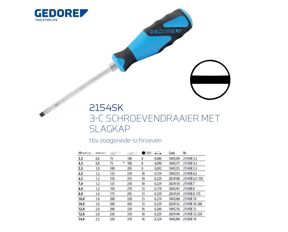 3-C schroevendraaier 3,5 mm