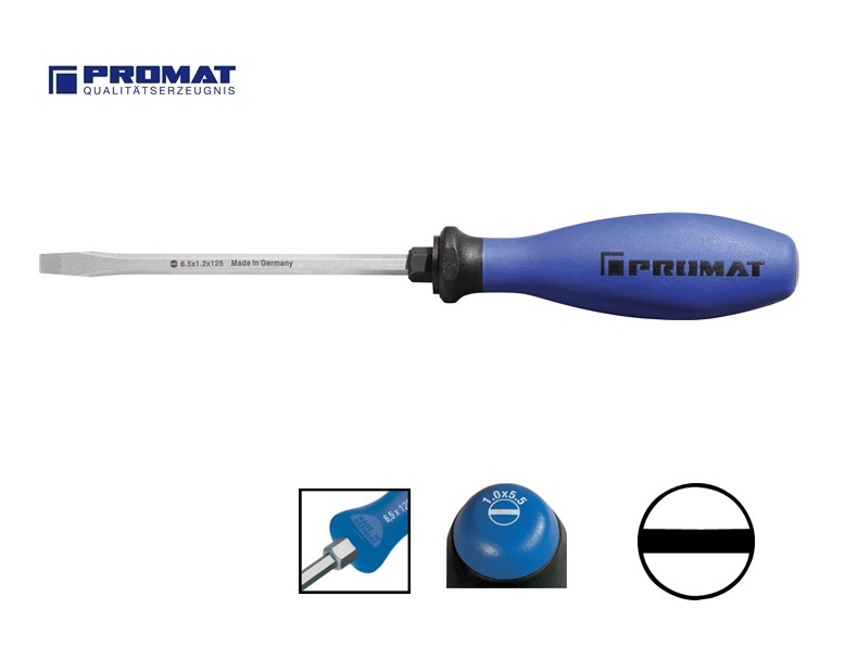 Sleufschroevendraaier 6kant-kling-aanzet 6,5x125mm | DKMTools - DKM Tools