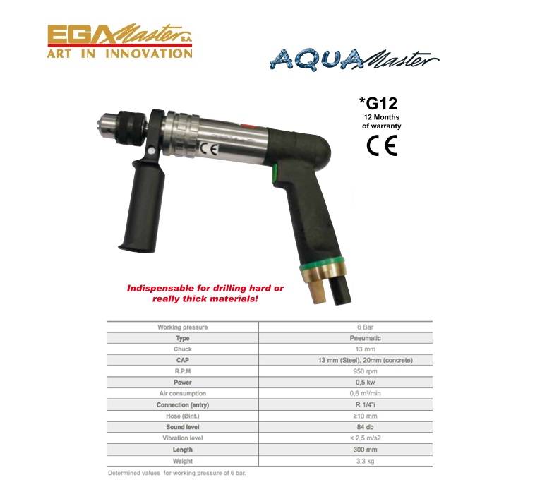 Onderwater Klop-Boormachine 13 mm- AQUAMaster - MasterEx 79906