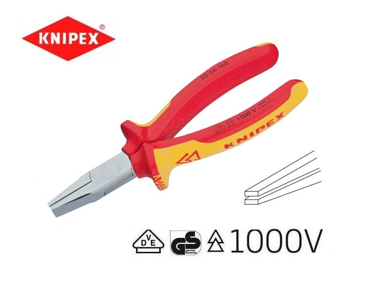 VDE-platbektang 160mm Knipex 30 16 160 | DKMTools - DKM Tools