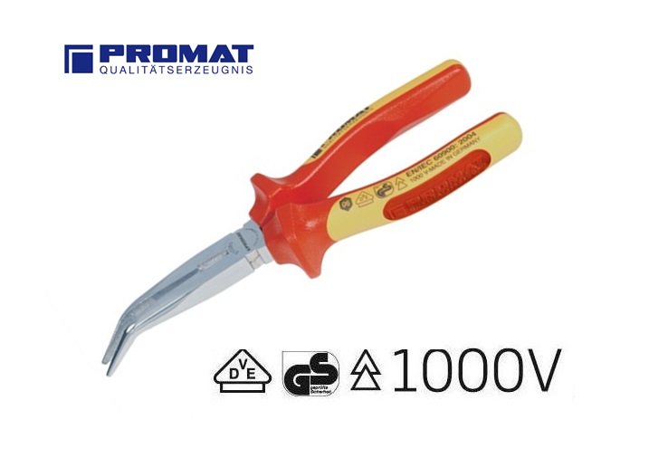 VDE Platte rondbektang 40° gebogen 160mm Knipex 25 26 160 | DKMTools - DKM Tools