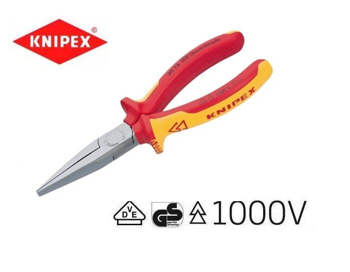 VDE-platbektang 160mm Knipex 30 16 160