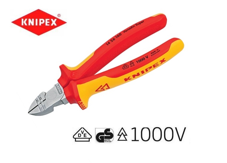 VDE strip-zijsnijtang Knipex 14 26 160