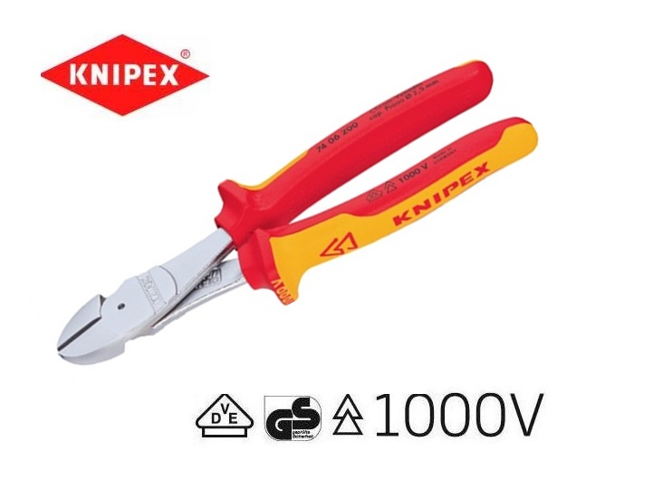 VDE Krachtzijsnijtang 160mm Knipex 74 06 160