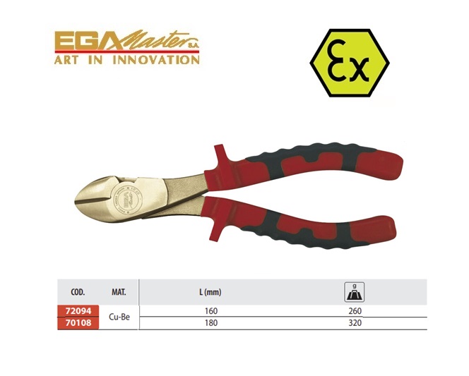 Vonkvrije Zijkniptang 160 mm Al-Bron | DKMTools - DKM Tools