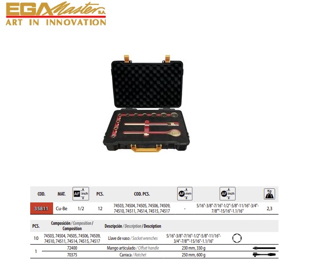 Vonkvrije Sluitmoersleutel 300 mm Cu-Be | DKMTools - DKM Tools