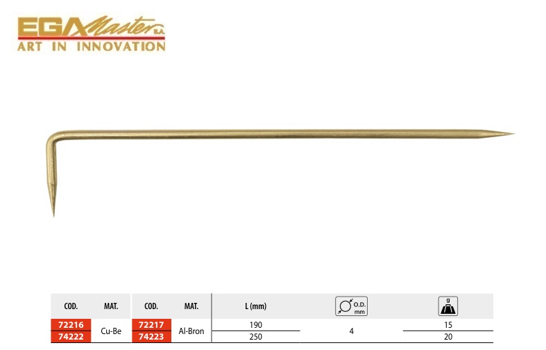 Vonkvrij Markeergereedschap 400 mm Ø 12 mm Cu-Be | DKMTools - DKM Tools