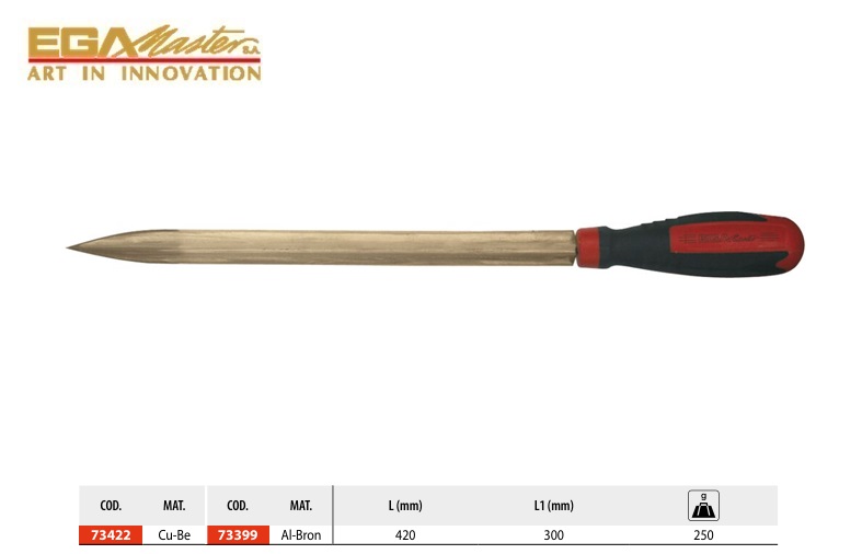 Vonkvrije Driehoekige Schraper 150 x 470 mm Cu-Be | DKMTools - DKM Tools