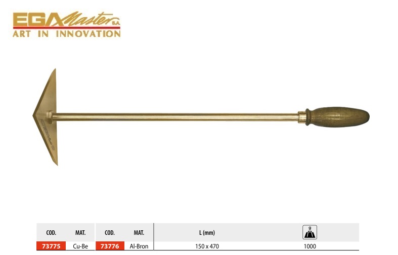 Vonkvrije Driehoekige Schraper 360 mm Cu-Be | DKMTools - DKM Tools