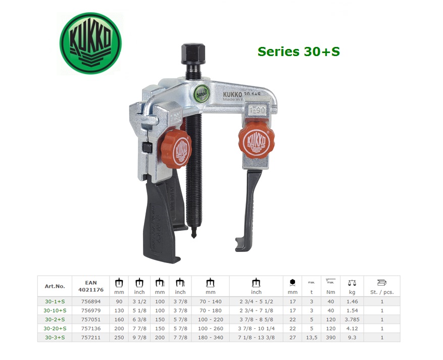 3-armige universele trekker met instelbare spandiepte 400x400mm | DKMTools - DKM Tools