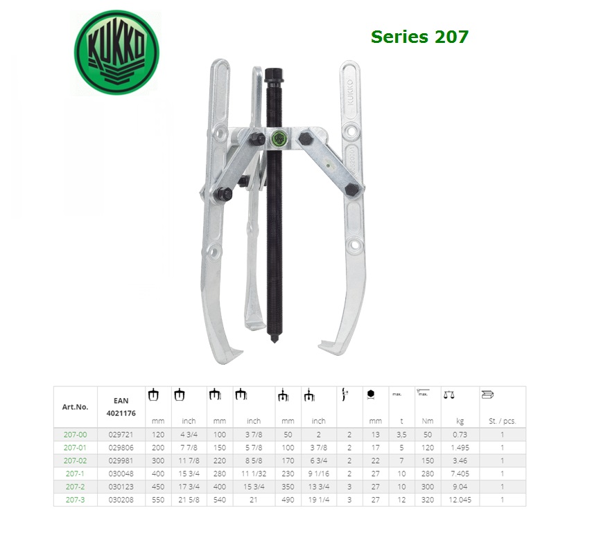 3-armige combi-trekker met instelbare spandiepte 550x490mm | DKMTools - DKM Tools