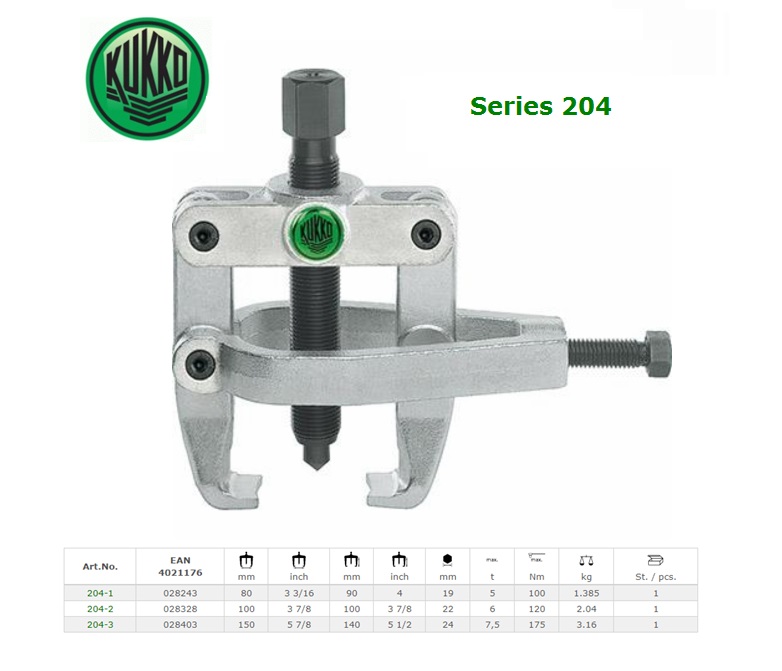 KUKKO Stuurstokheveltrekker 80x90mm Kukko 204-1