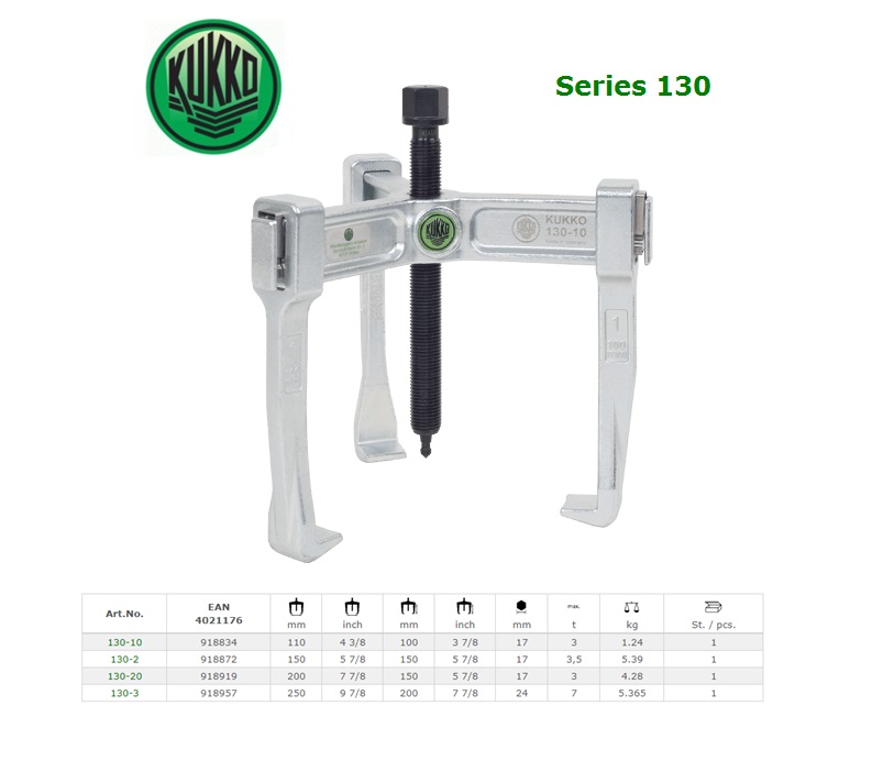 Universele 3-armige trekker Vario 110x100mm