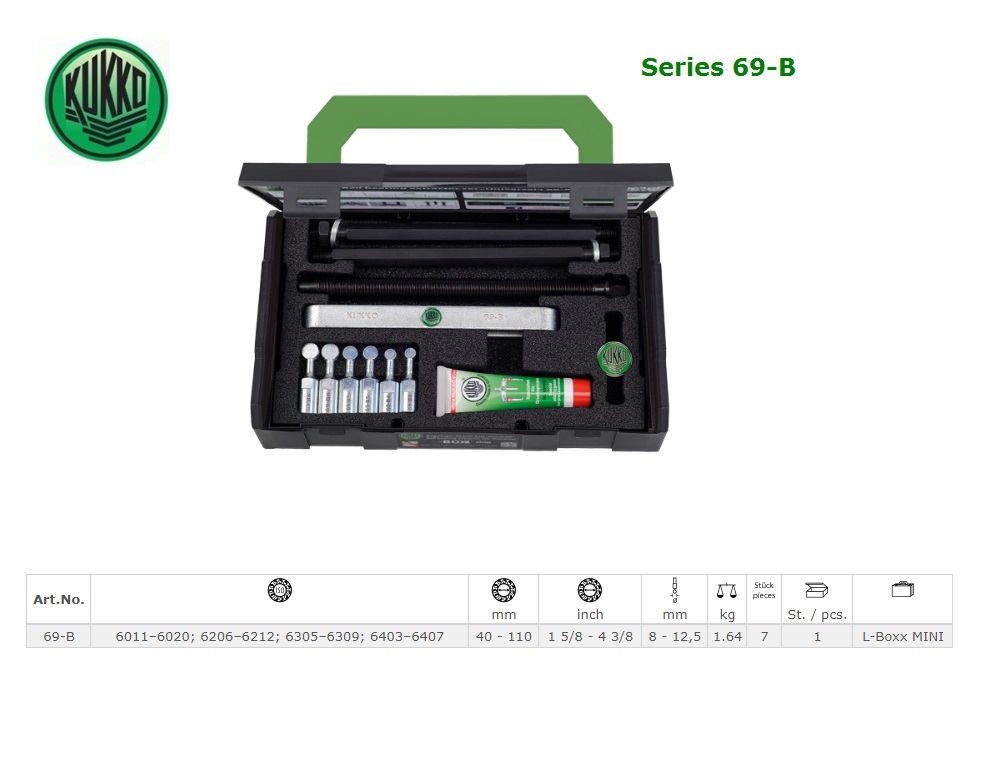 Kogellagertrekker set vor groefkogellagers 57 delig | DKMTools - DKM Tools