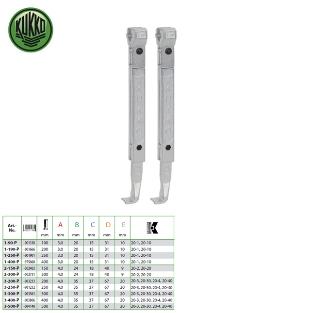 Kukko verlengde trekhaken 500mm | DKMTools - DKM Tools