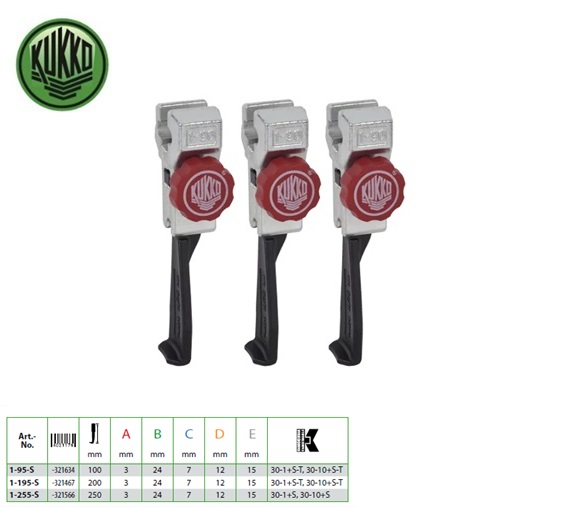 Kukko Set trekhaken (3 stuks) voor 30-1/-10-S-T | DKMTools - DKM Tools