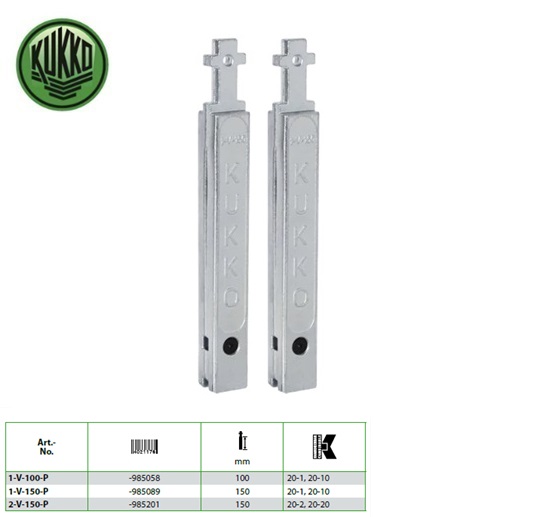 Trekhaak verlengstukken 100mm Kukko 1-V-100-P | DKMTools - DKM Tools