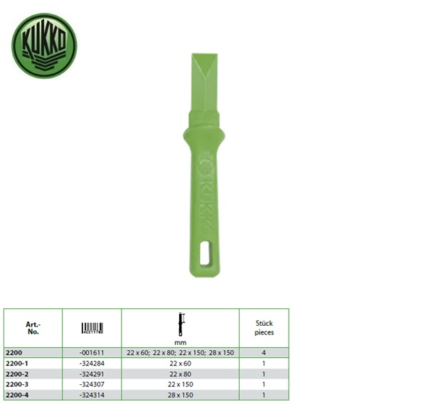 Kukko Kunststof schraper - 22 x 80 | DKMTools - DKM Tools