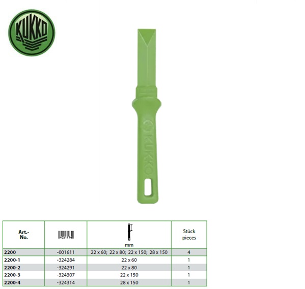 Kukko Kunststof schraper - 28 x 150 | DKMTools - DKM Tools