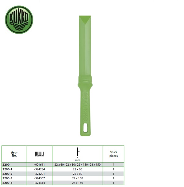 Kukko Kunststof schraper - 22 x 80 | DKMTools - DKM Tools