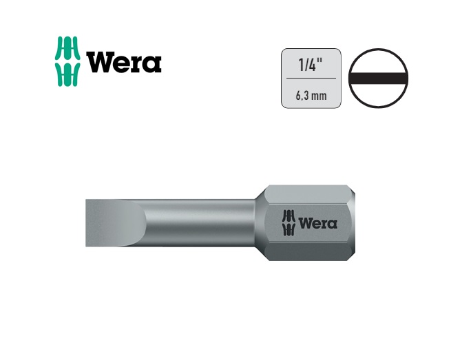 WERA 800/1 TZ Sleufschroeven Bits 1/4