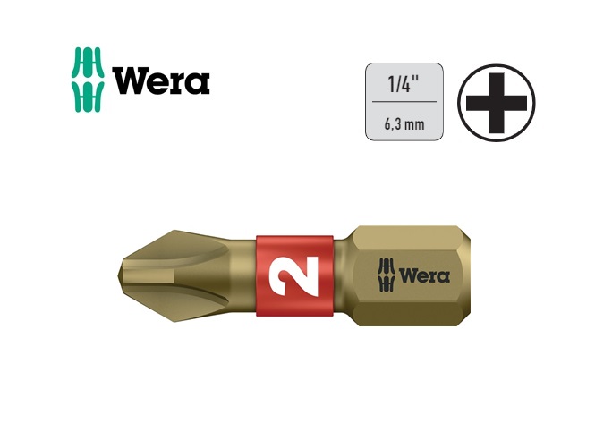 WERA Kruis/bit 851/1 BTH PH 1/25mm Bitorsion C6,3