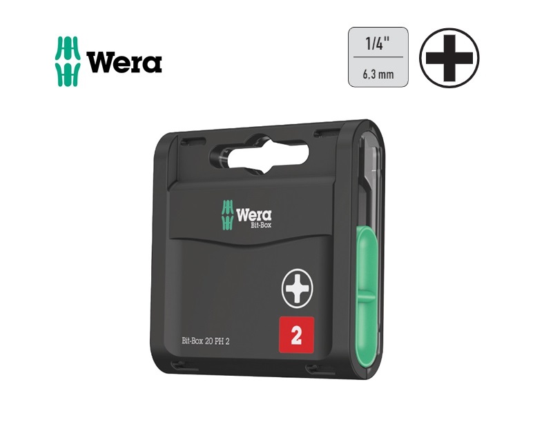 Wera Bit/Box 20 PH 2x25 C6,3