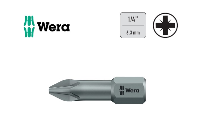 Wera Pozidrive bits 855/1 TZ PZD 2x25mm 1/4