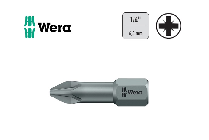 Wera Pozidrive bits 855/1 TZ PZD 1x25mm 1/4