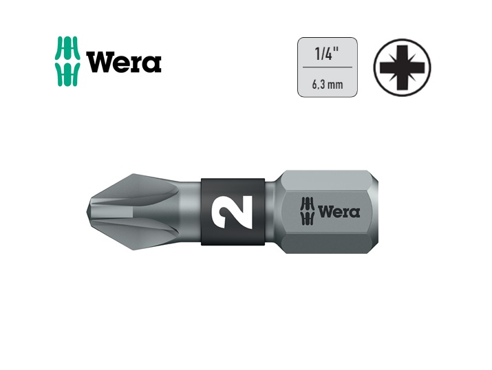 Wera Pozidrive bits 855/1 BTZ PZD 1x25mm bitorsion