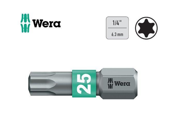 Wera Torx bit 867/1 BTZ TX 10 x 25mm 1/4