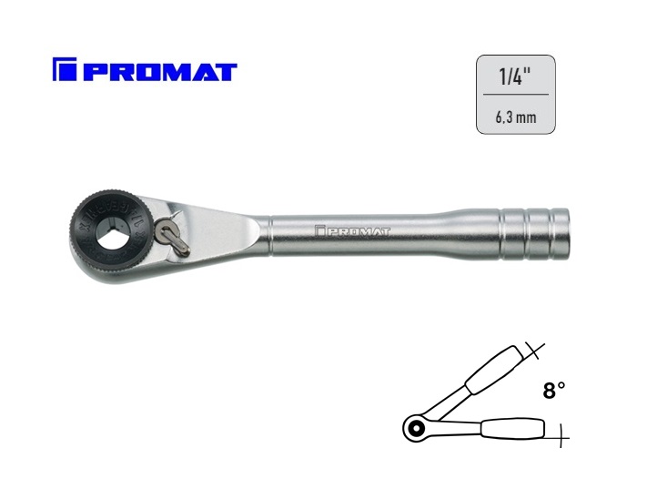 Bit-/hefboomomschakelratel 6.3 mm