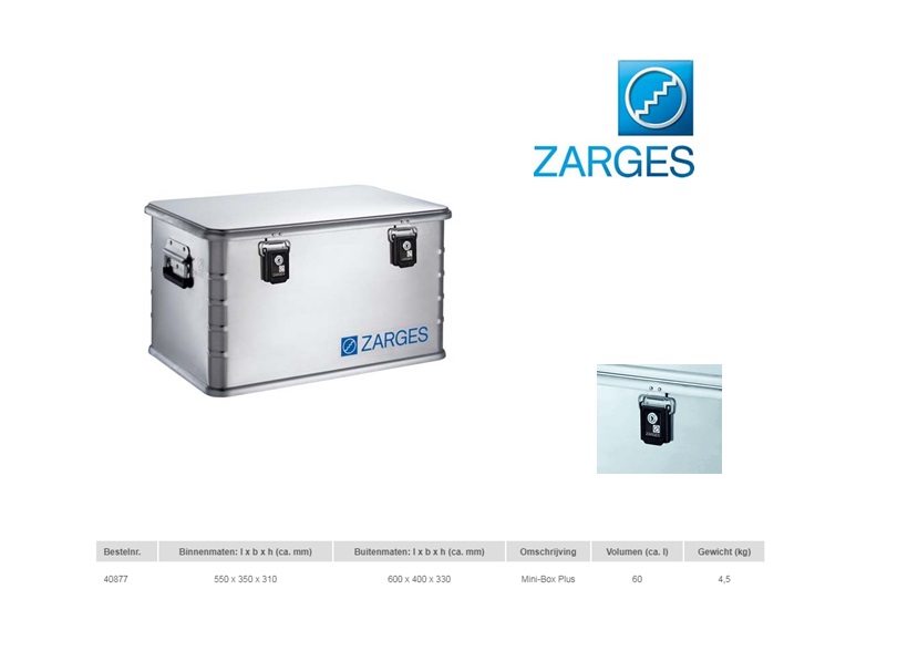 Zarges Mini-Box Plus 600 x 400 x 330