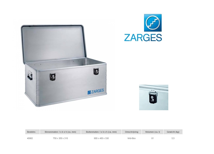 Zarges Mini-Box 800 x 400 x 330