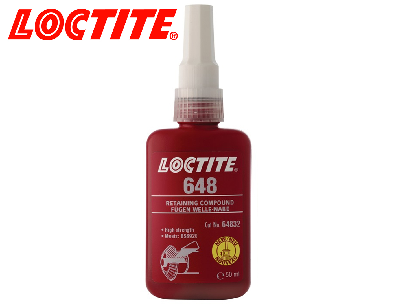 Loctite 648 Bevestigingslijm 5g met hoge sterkte, goede temperatuurbesten