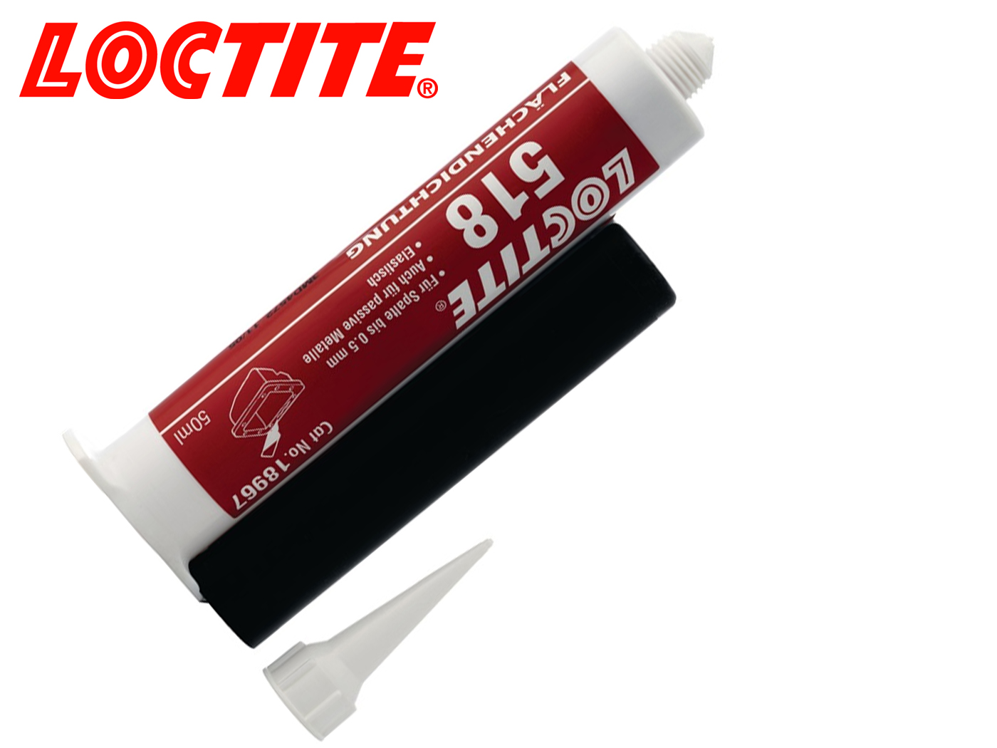 Loctite 518 Oppervlakteafdichting rood 50 ml patroon