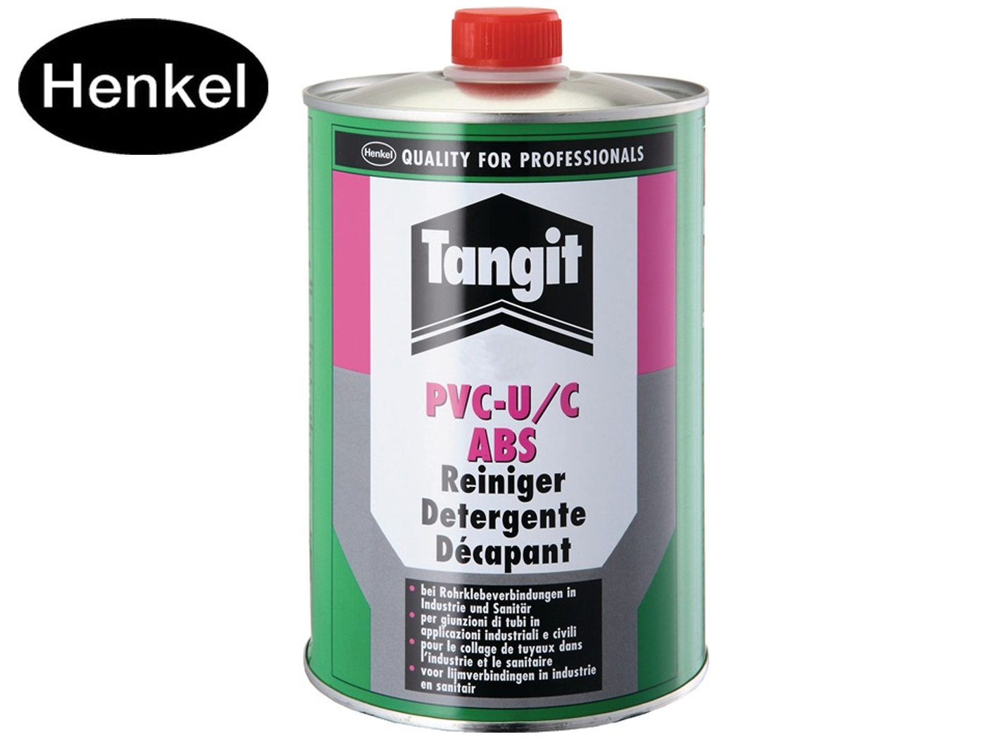 Speciale reiniger PVC-U / PVC-C / ABS 125 ml kan TANGIT