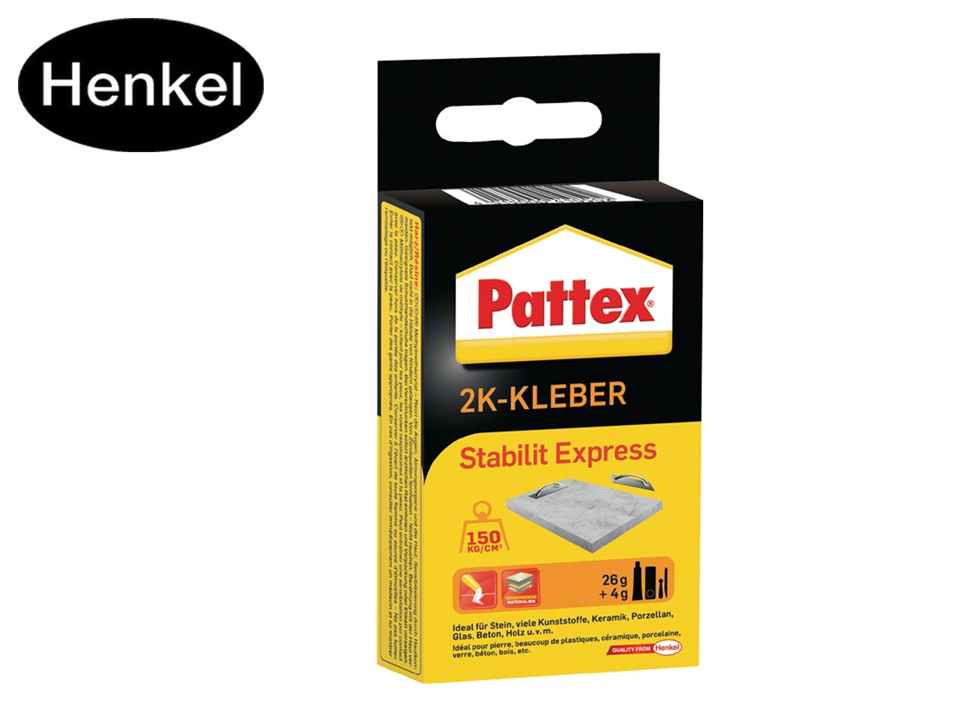 2-componenten acrylkleefstof Stabilit Express 30g bruine buis PATTEX