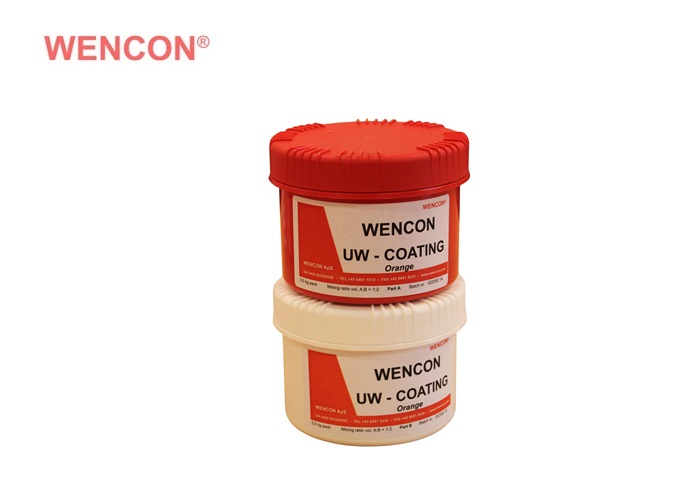 Wencon UW Coating Orange - wet surface