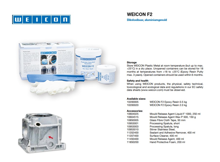 Weicon F2 Epoxyhars 0.5 kg
