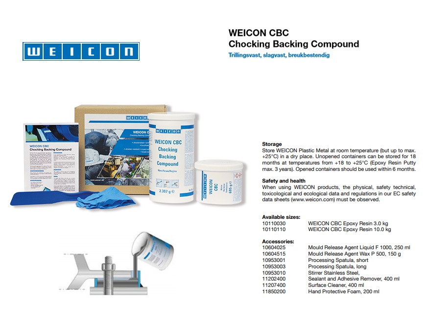 Weicon CBC Chocking Backing Compound 3 kg